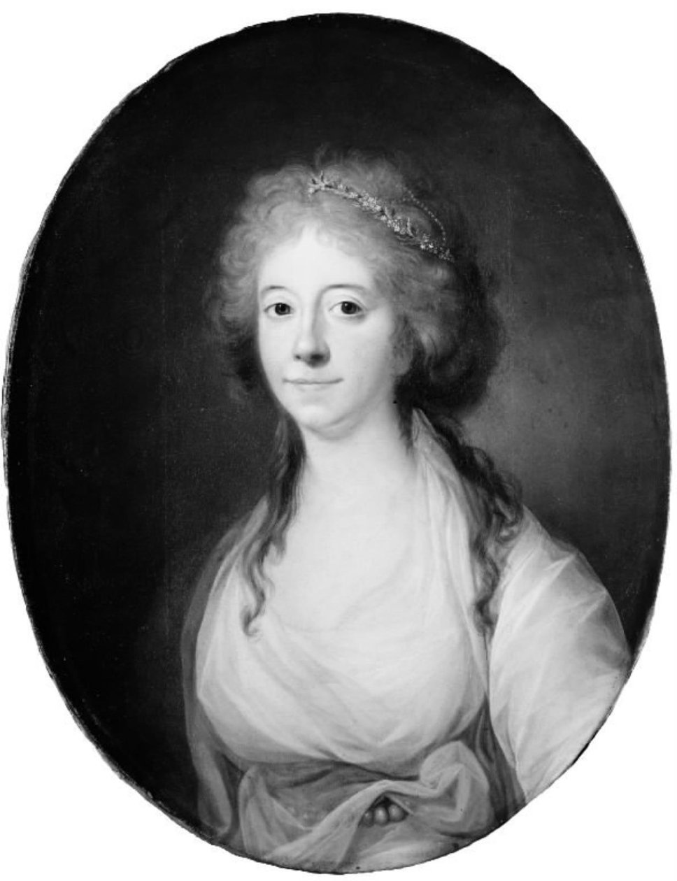 Elisabeth (Lisa) de la Calmette, z domu baronowa Iselin, żona Antoine’a de la Calmette’a autorstwa Jens Juel
