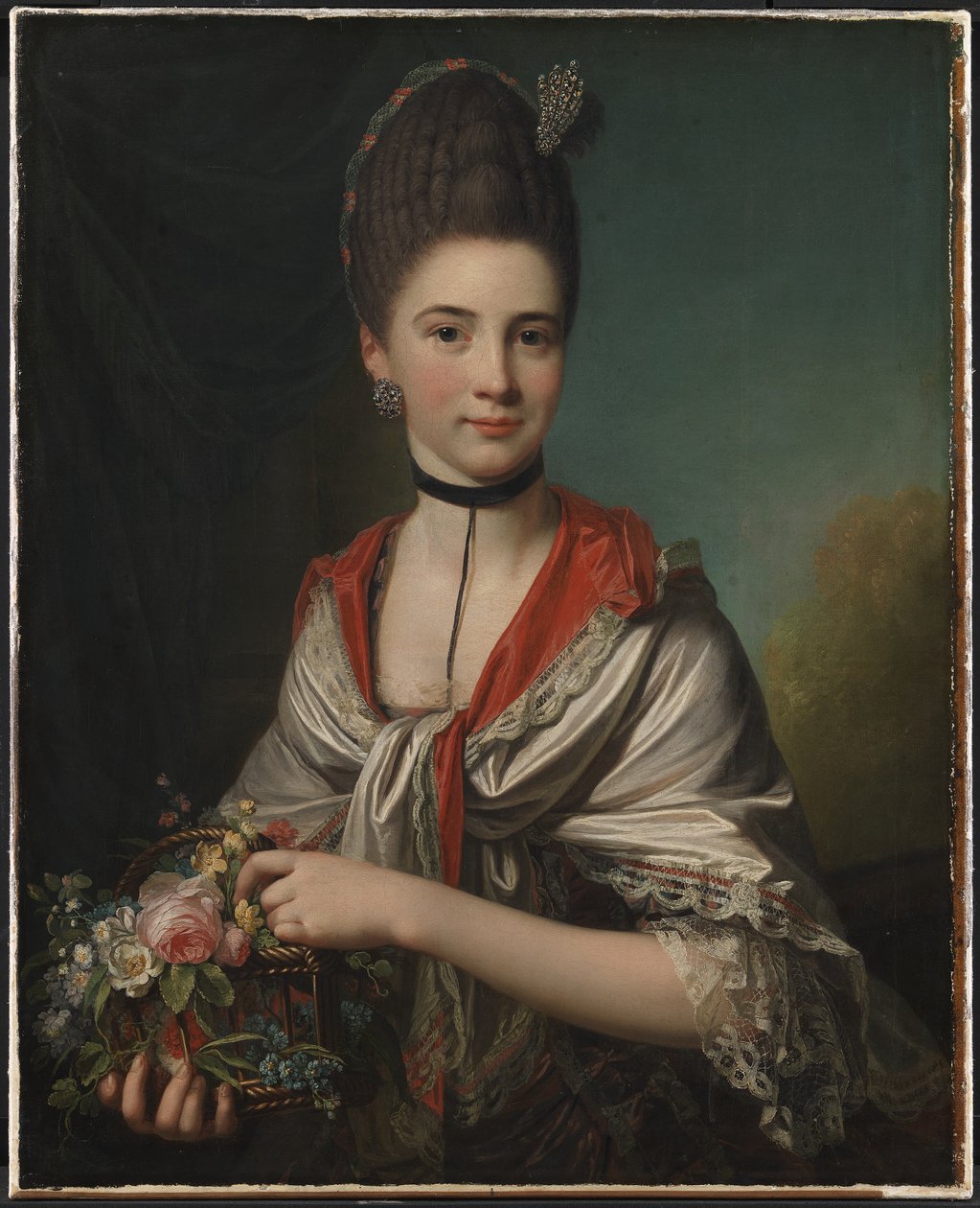 Portret Anny Elisabeth Battier z domu Storp autorstwa Jens Juel