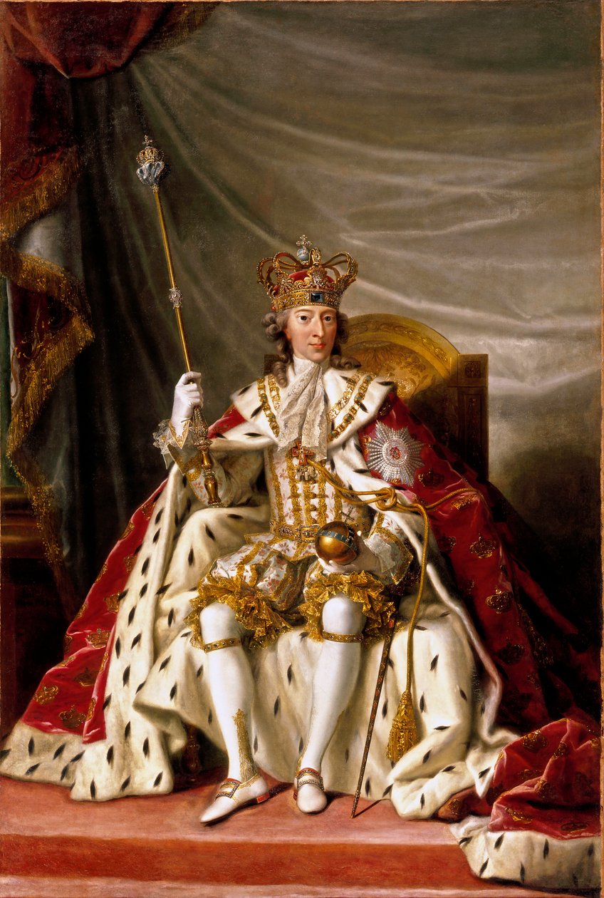 Portret króla Danii Christiana VII, 1789. autorstwa Jens Juel
