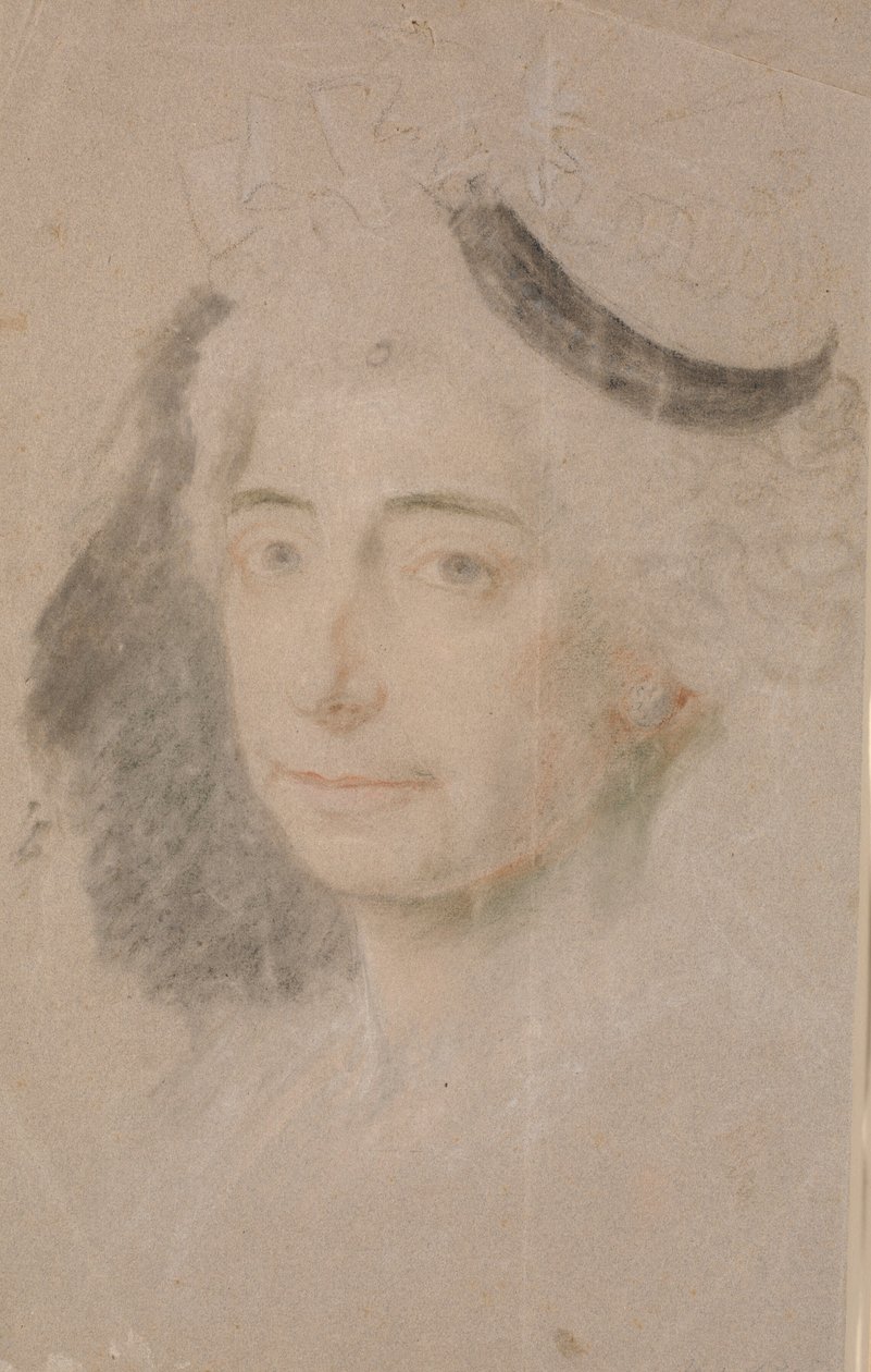Studiuj do portretu pani Margrethe Elisabeth Stampe autorstwa Jens Juel