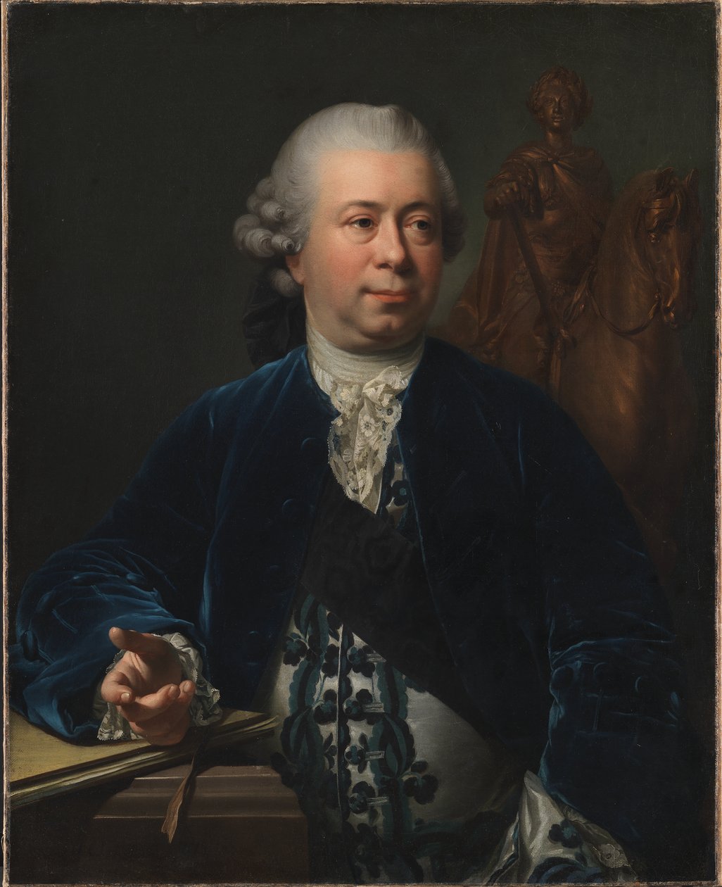 Rzeźbiarz Jacques-Francois-Joseph Saly autorstwa Jens Juel