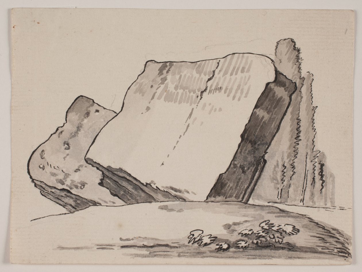 Fragmenty ruin i cyprysy autorstwa Jens Petersen Lund