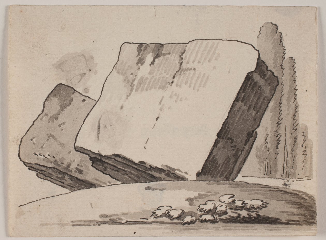 Fragmenty ruin i cyprysy autorstwa Jens Petersen Lund