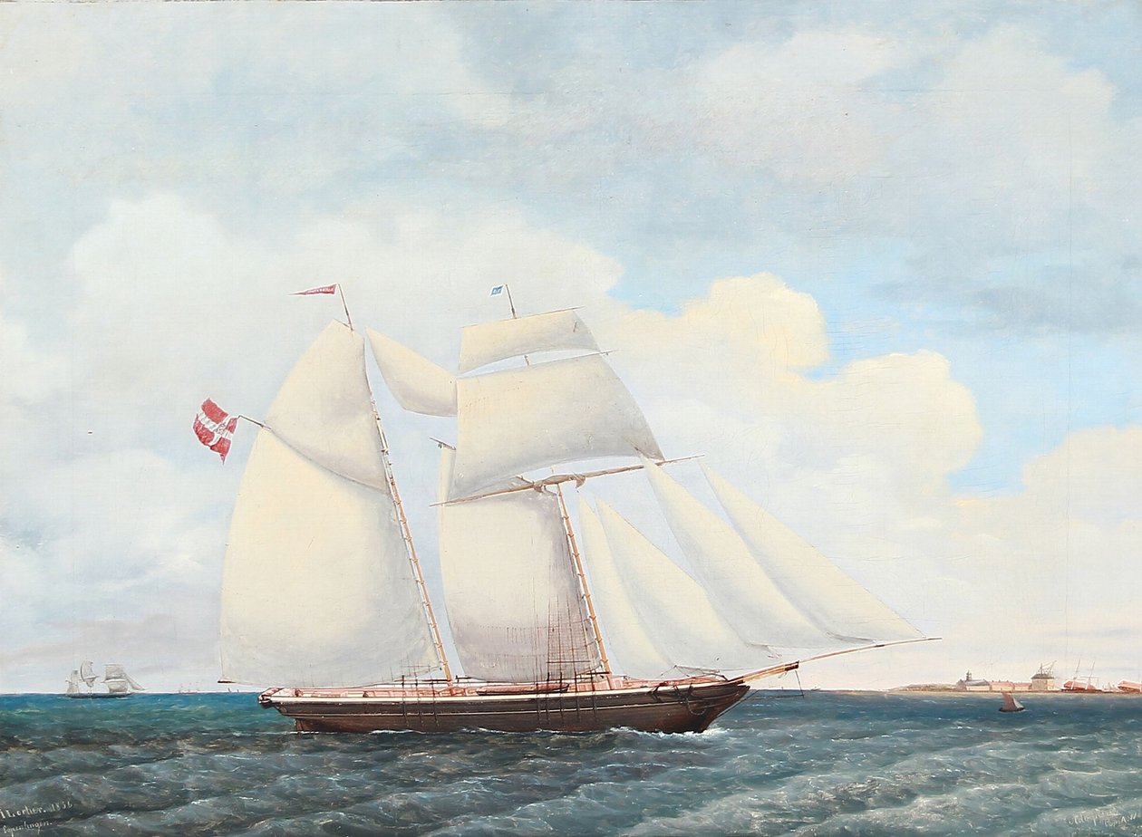 Szkuner "Adolphine" autorstwa Jens Thielsen Locher
