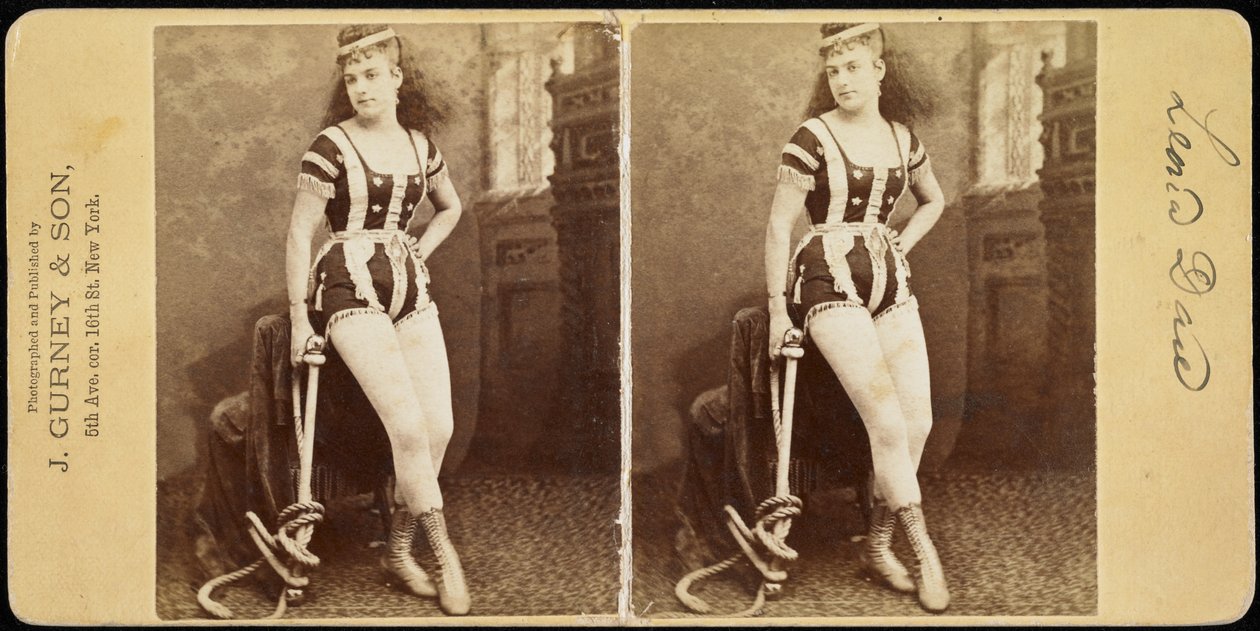Leona Dare, 1869-74 (odbitka albumowa) autorstwa Jeremiah Gurney