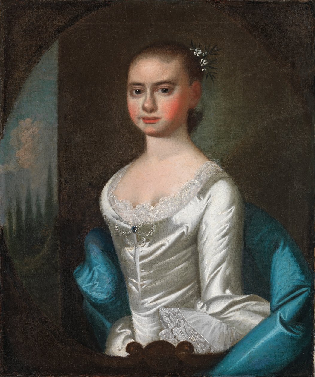 Polly Ouldfield z Winyah, ca. 1761. autorstwa Jeremiah Theus
