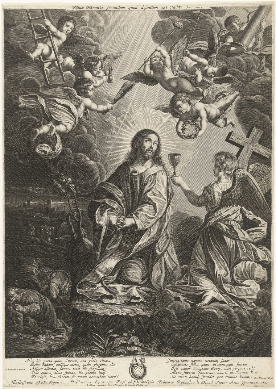Chrystus w Ogrodzie Getsemani Chrystus na Górze Oliwnej autorstwa Jeremias Falck