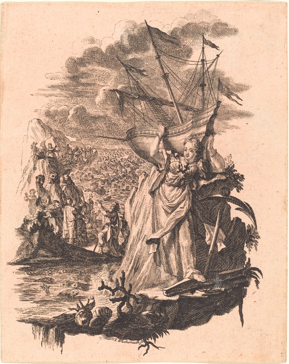 Alegoria Wody autorstwa Jeremias Wachsmuth