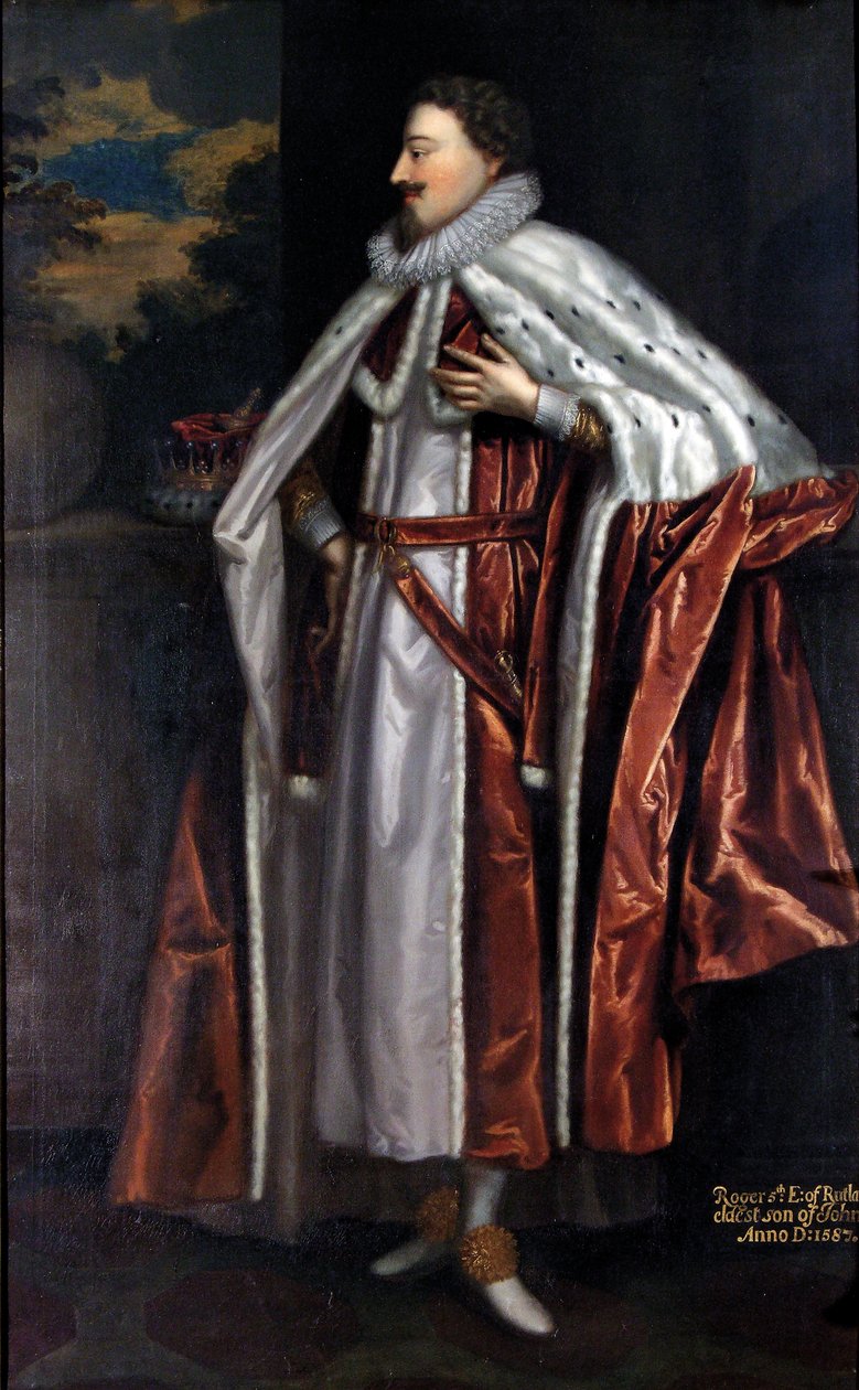 Roger Manners, 5. hrabia Rutland (1576-1612), c.1675 autorstwa Jeremias van der Eyden