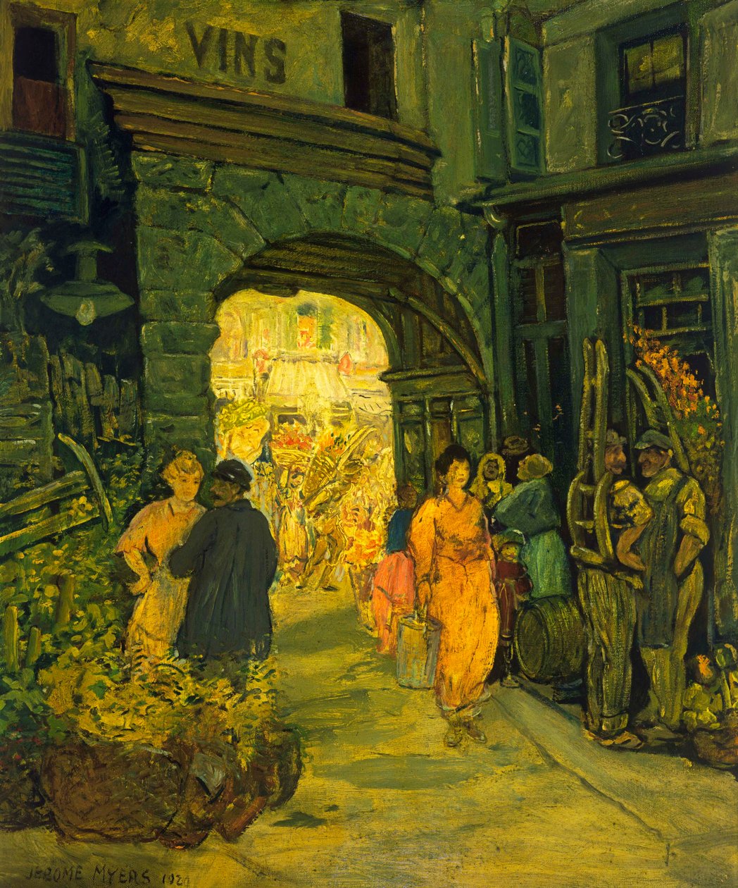Rynek w Paryżu autorstwa Jerome Myers