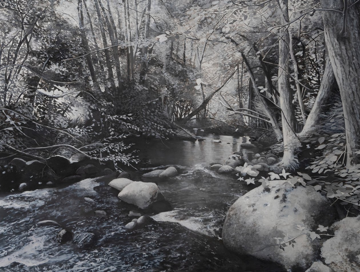 Riverscapes, 2024 (olej na płótnie) autorstwa Jerome Glomaud