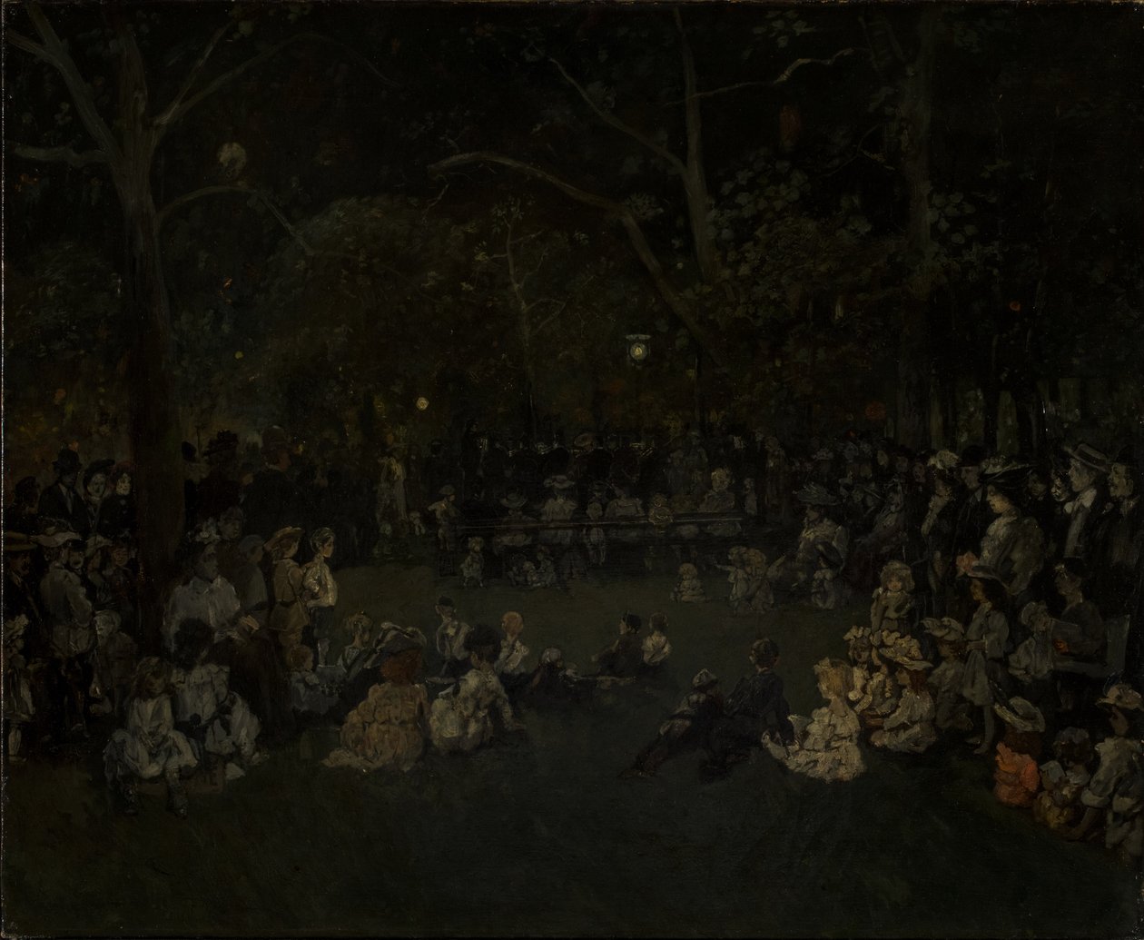 Koncert na Madison Square, ok. 1923 autorstwa Jerome Myers