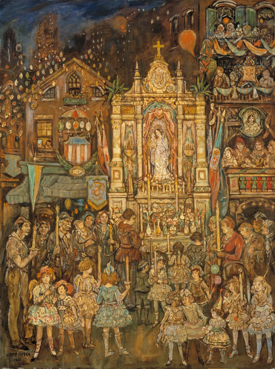 Sanktuarium uliczne, 1931. autorstwa Jerome Myers