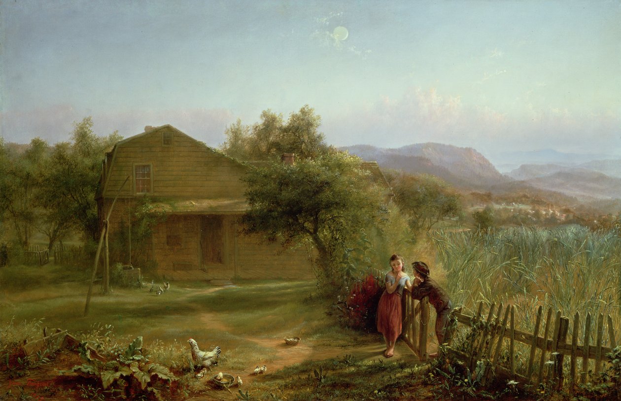 Flirt, 1875 autorstwa Jerome Thompson