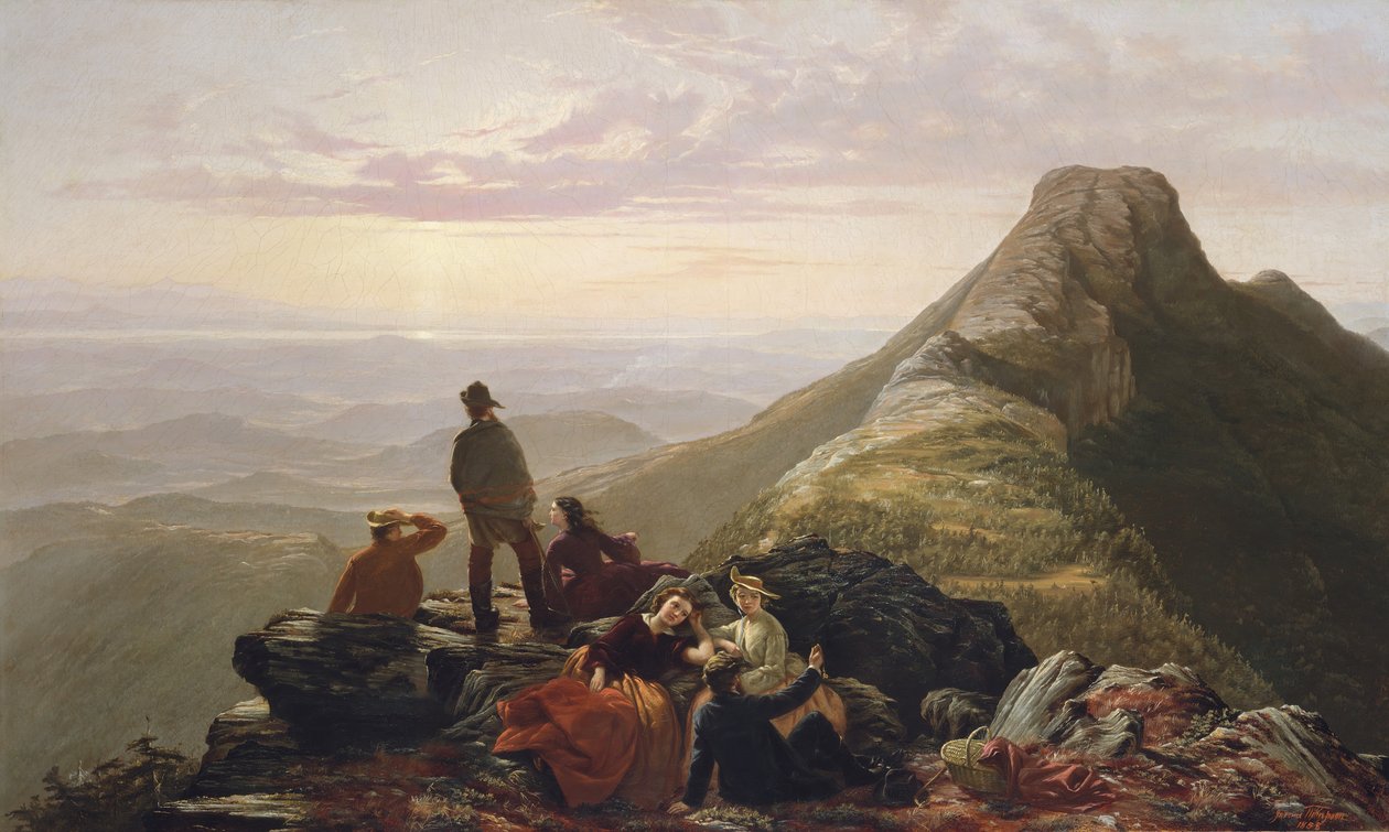 Spóźniona impreza na Mansfield Mountain, 1858. autorstwa Jerome Thompson