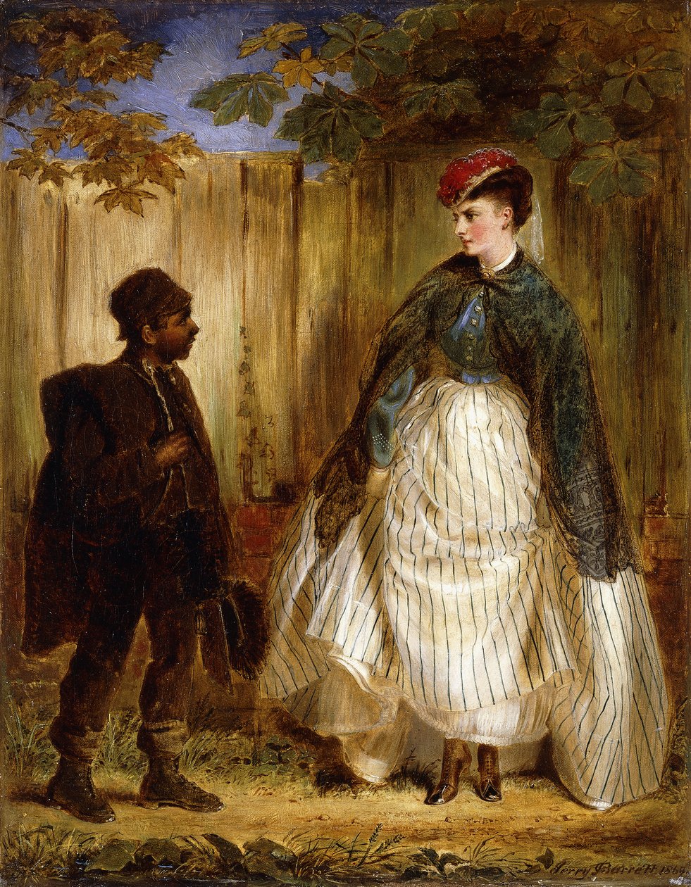 Zbyt blisko dla wygody, 1869 autorstwa Jerry Barrett