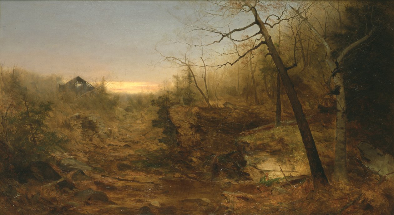 Jesień, Młyński Potok, 1860 autorstwa Jervis McEntee