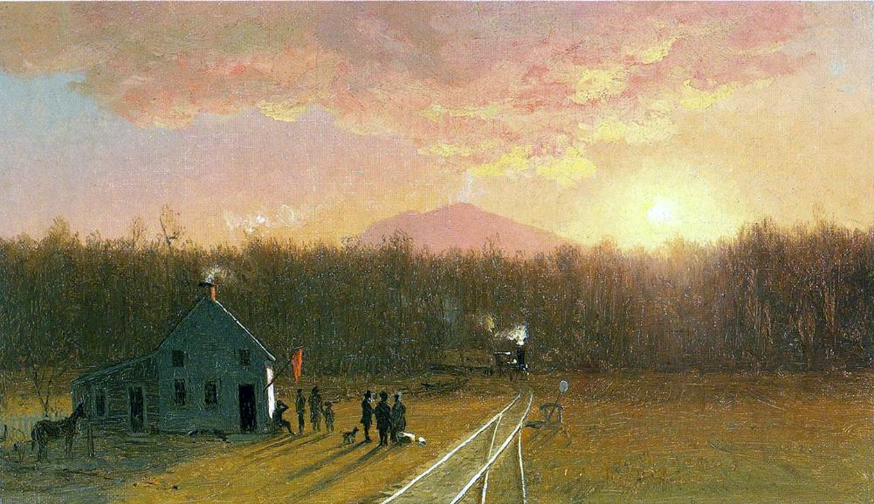 Popołudniowy pociąg, 1867 autorstwa Jervis McEntee