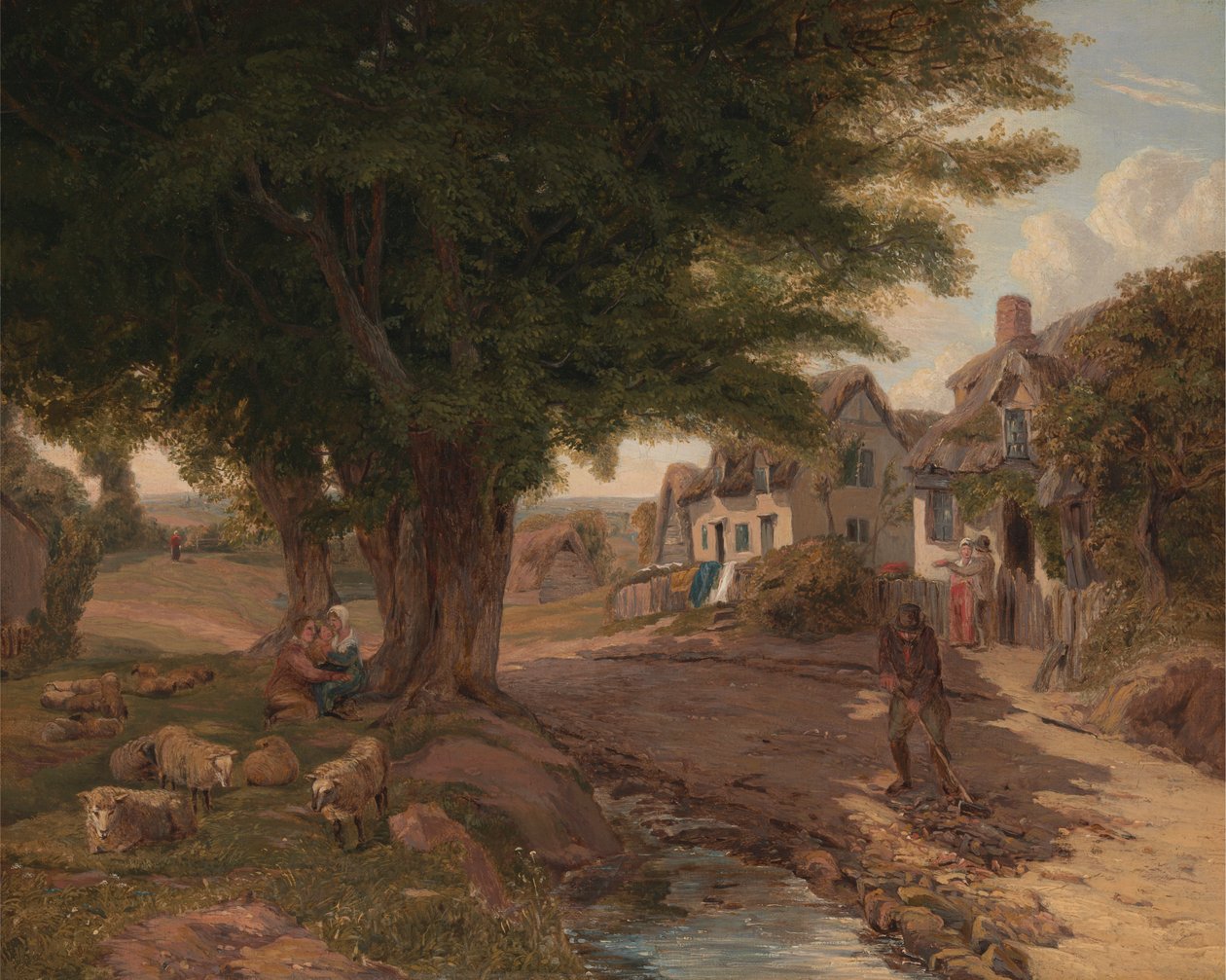 Scena wiejska (prawdopodobnie Colickey Green, Essex) autorstwa Jessica Landseer