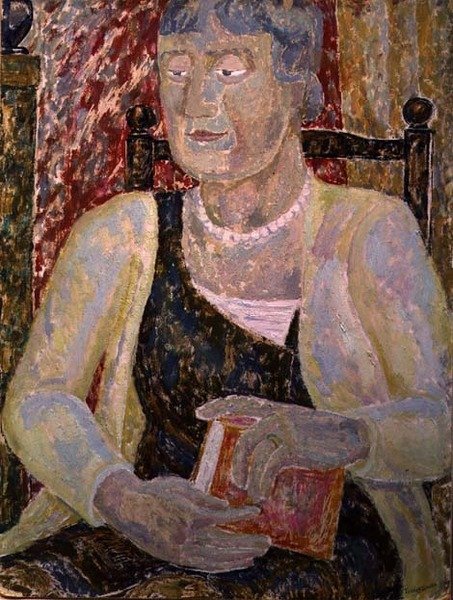 Portret pani Ody (olej na pokładzie) autorstwa Jessica Stewart Dismorr