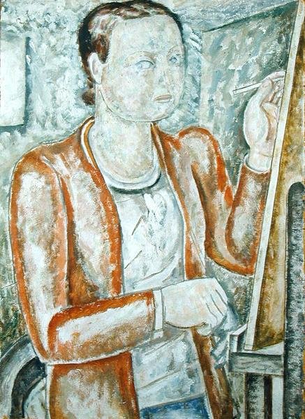 Autoportret, ok. 1928 (olej na zaprawie) autorstwa Jessica Stewart Dismorr