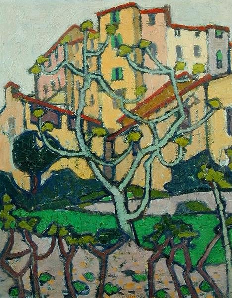 Widok na Les Baux autorstwa Jessica Stewart Dismorr