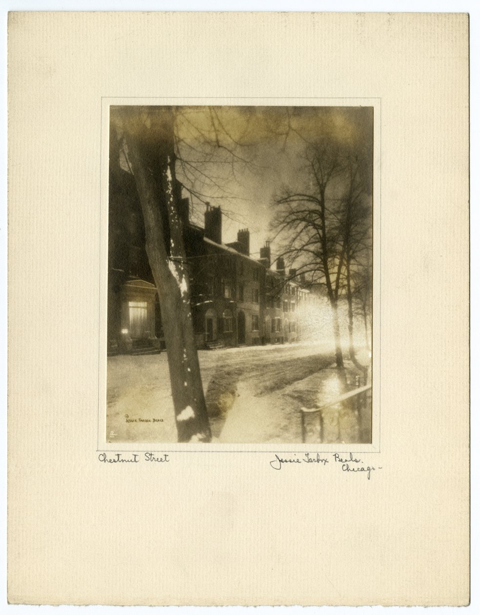 Chestnut Street, Boston, USA, ok.1902-10 (zdjęcie żelatynowo-srebrowe) autorstwa Jessie Tarbox Beals