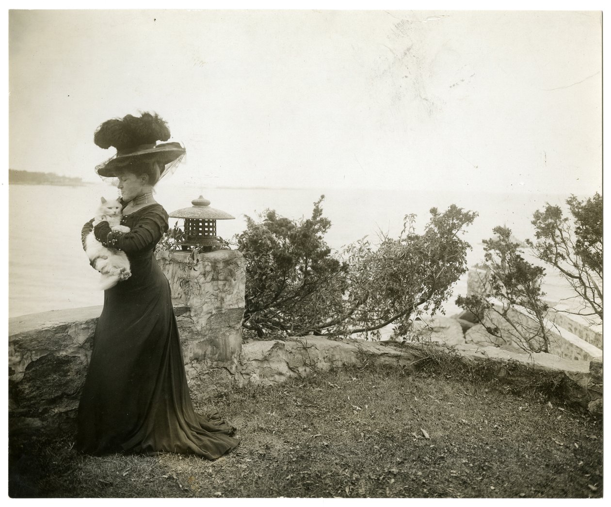Ella Wheeler Wilcox w Sound Beach, Conn, ok. 1905-11 (zdjęcie żelatynowo-srebrowe) autorstwa Jessie Tarbox Beals
