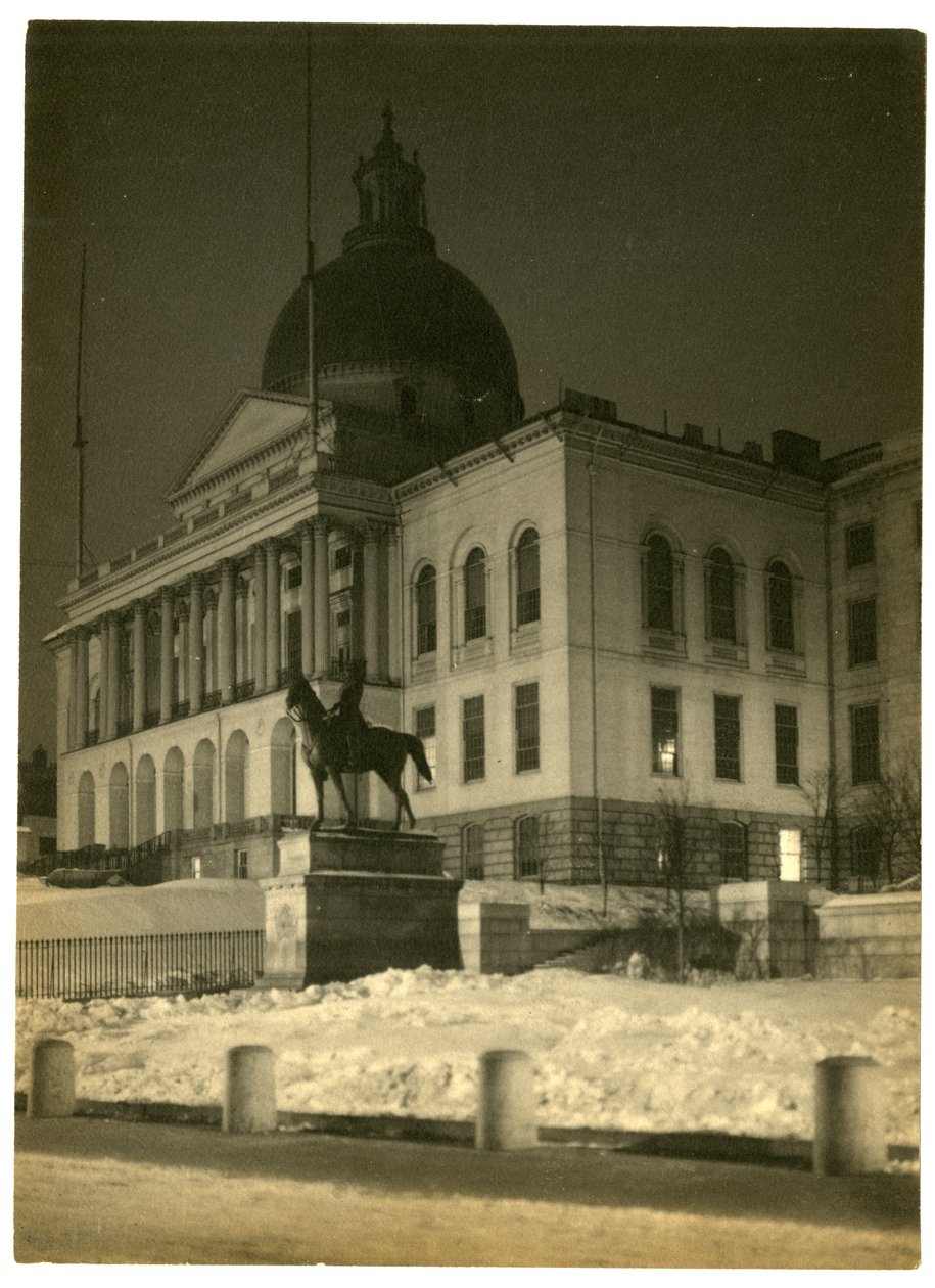 Massachusetts State House, Boston, USA, ok. 1902-10 (zdjęcie żelatynowo-srebrowe) autorstwa Jessie Tarbox Beals