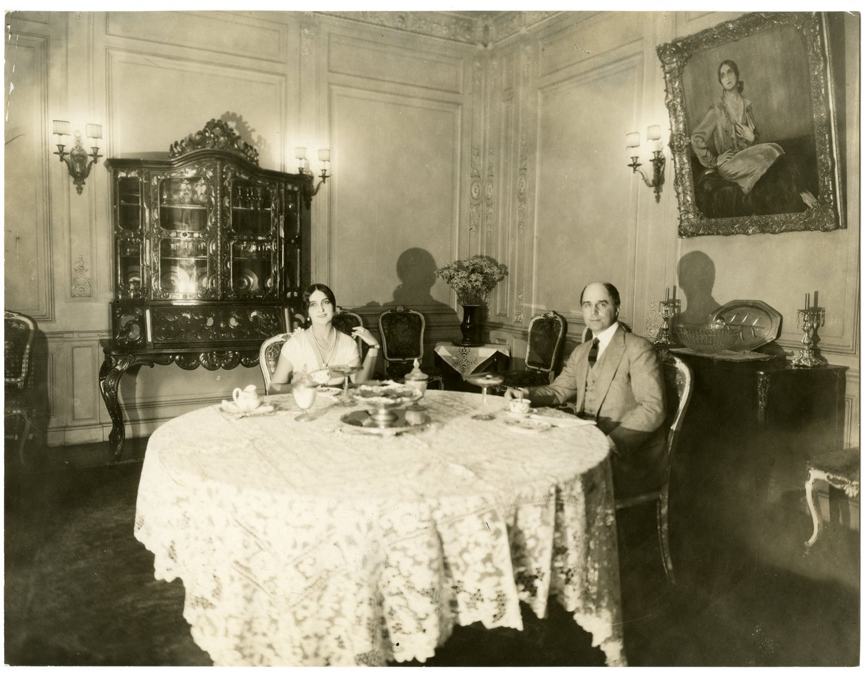Michael Fokine i jego żona Fokina, ok. 1926-36 (zdjęcie żelatynowo-srebrowe) autorstwa Jessie Tarbox Beals