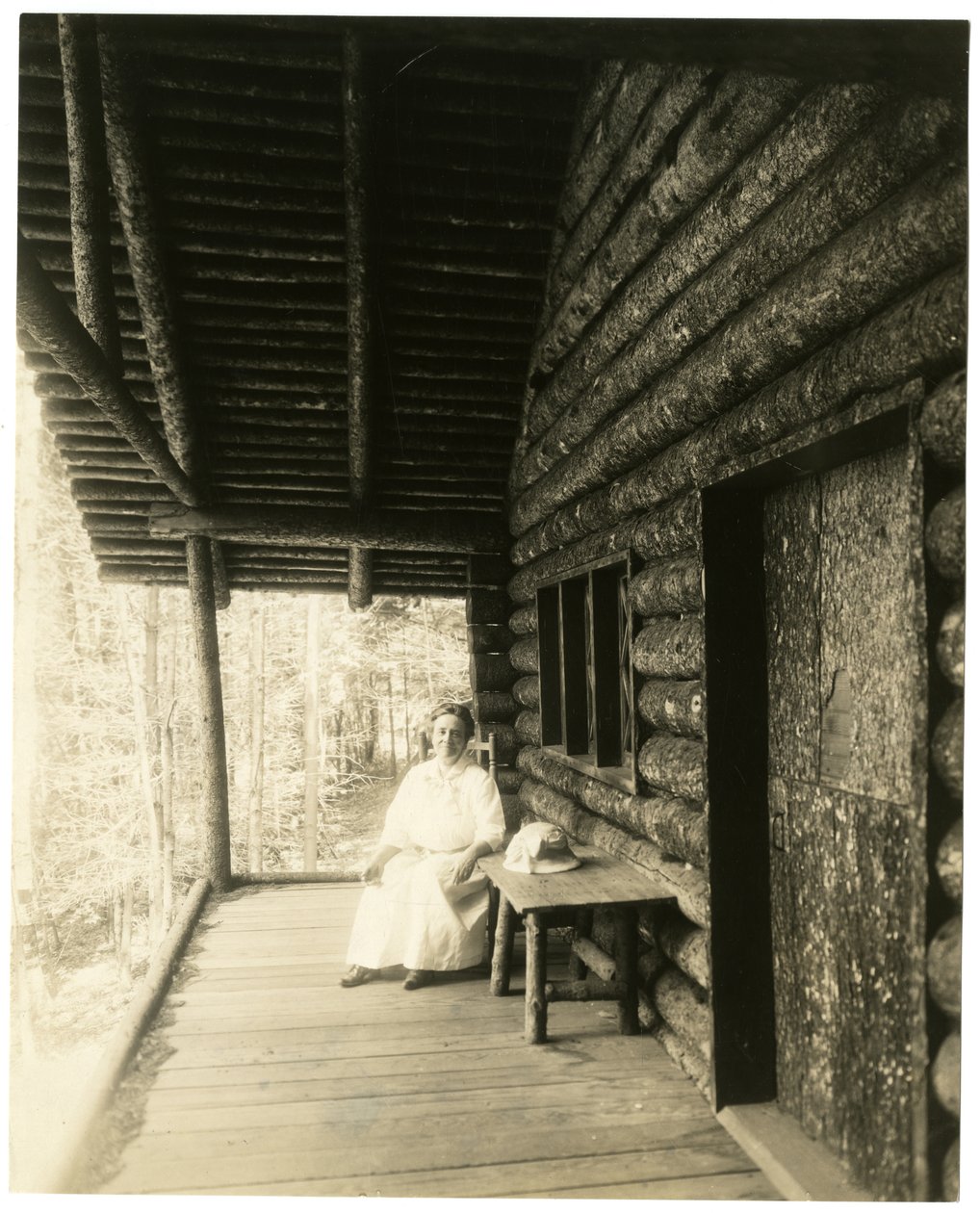 Pani Edward McDowell Marian Griswold (Nevins) MacDowell, Peterboro NH, kolonia McDowell MacDowell autorstwa Jessie Tarbox Beals