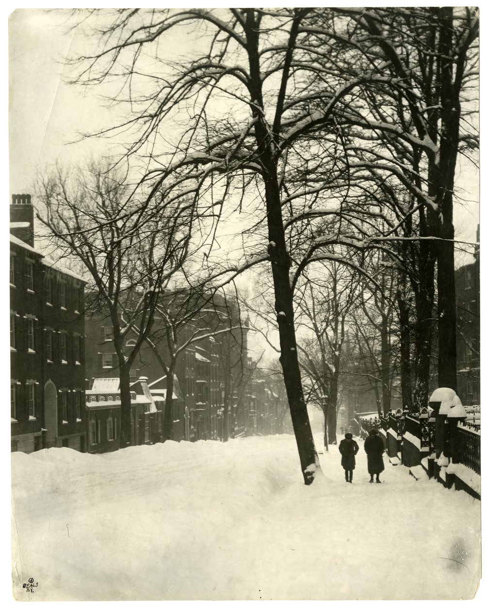 Mt Vernon Street, Boston, ok.1902-10 (zdjęcie żelatynowo-srebrowe) autorstwa Jessie Tarbox Beals