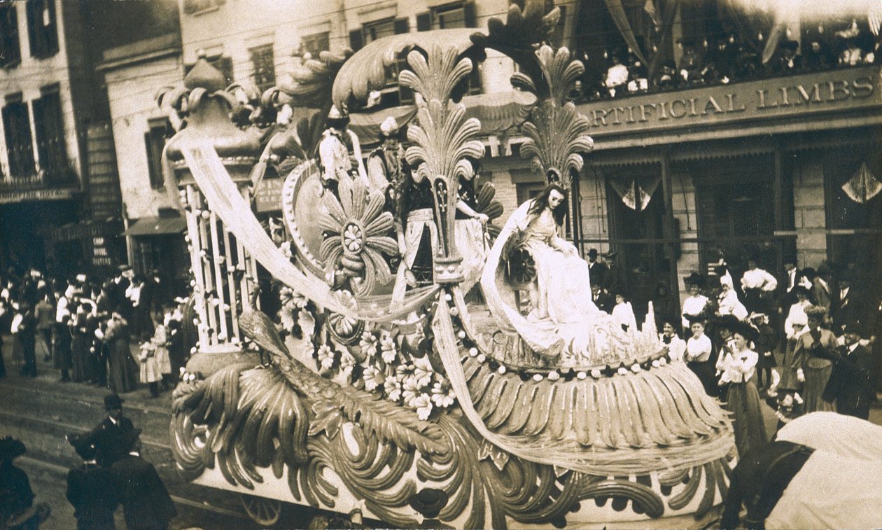 Nowy Orlean, Mardi Gras, ok. 1905 autorstwa Jessie Tarbox Beals