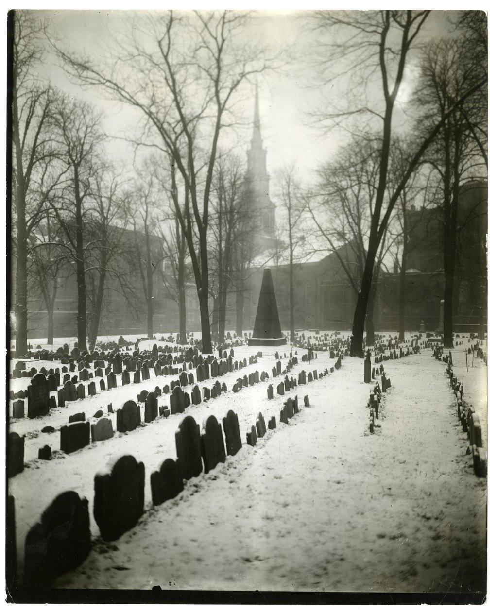 Old Granary Burying Ground Boston, USA, ok.1902-10 (zdjęcie żelatynowo-srebrowe) autorstwa Jessie Tarbox Beals