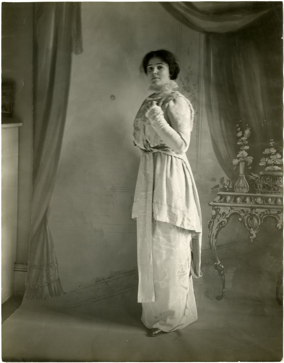 Orchidea moire, Maurice, ok. 1905-18 (fotografia żelatynowa srebrna) autorstwa Jessie Tarbox Beals