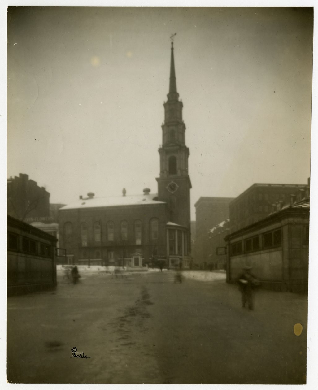 Kościół Park St, Boston, Mass, USA, ok. 1902-10 (fotografia żelatynowa srebrna) autorstwa Jessie Tarbox Beals