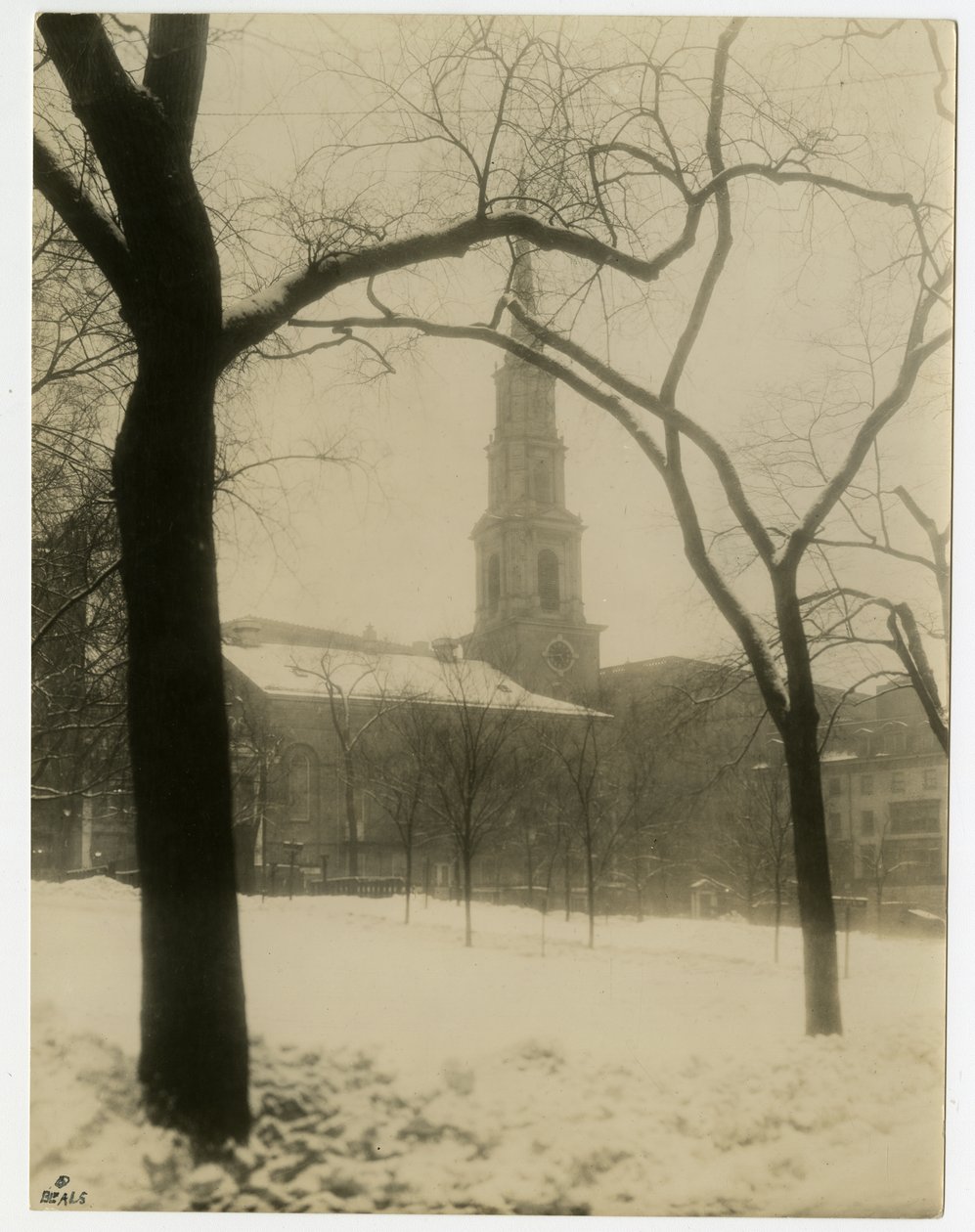 Park Street Church, Boston, USA, ok.1902-10 (zdjęcie żelatynowo-srebrowe) autorstwa Jessie Tarbox Beals