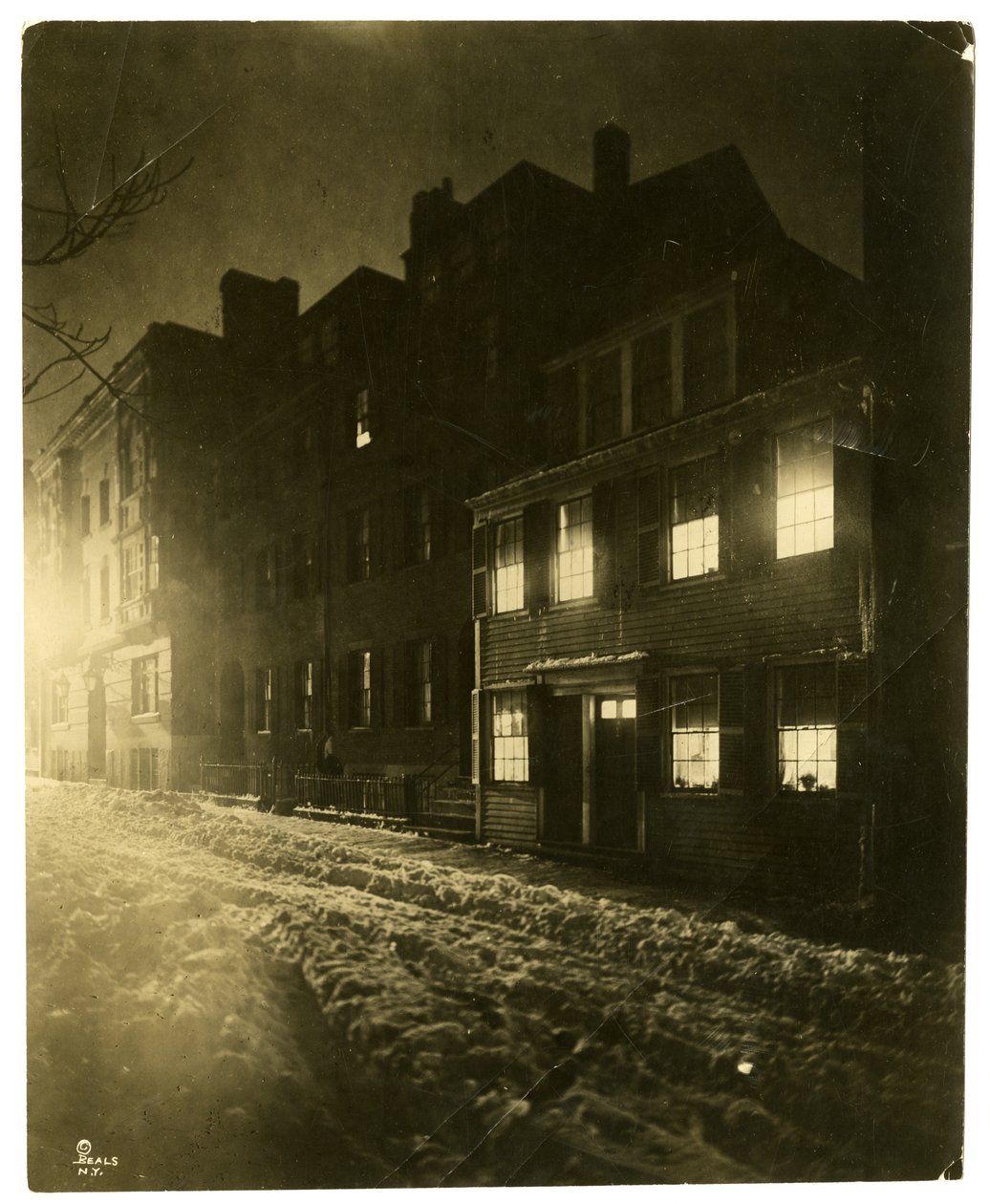 Pinckney Street, Boston, Mass, USA, ok. 1902-10 (zdjęcie żelatynowo-srebrowe) autorstwa Jessie Tarbox Beals