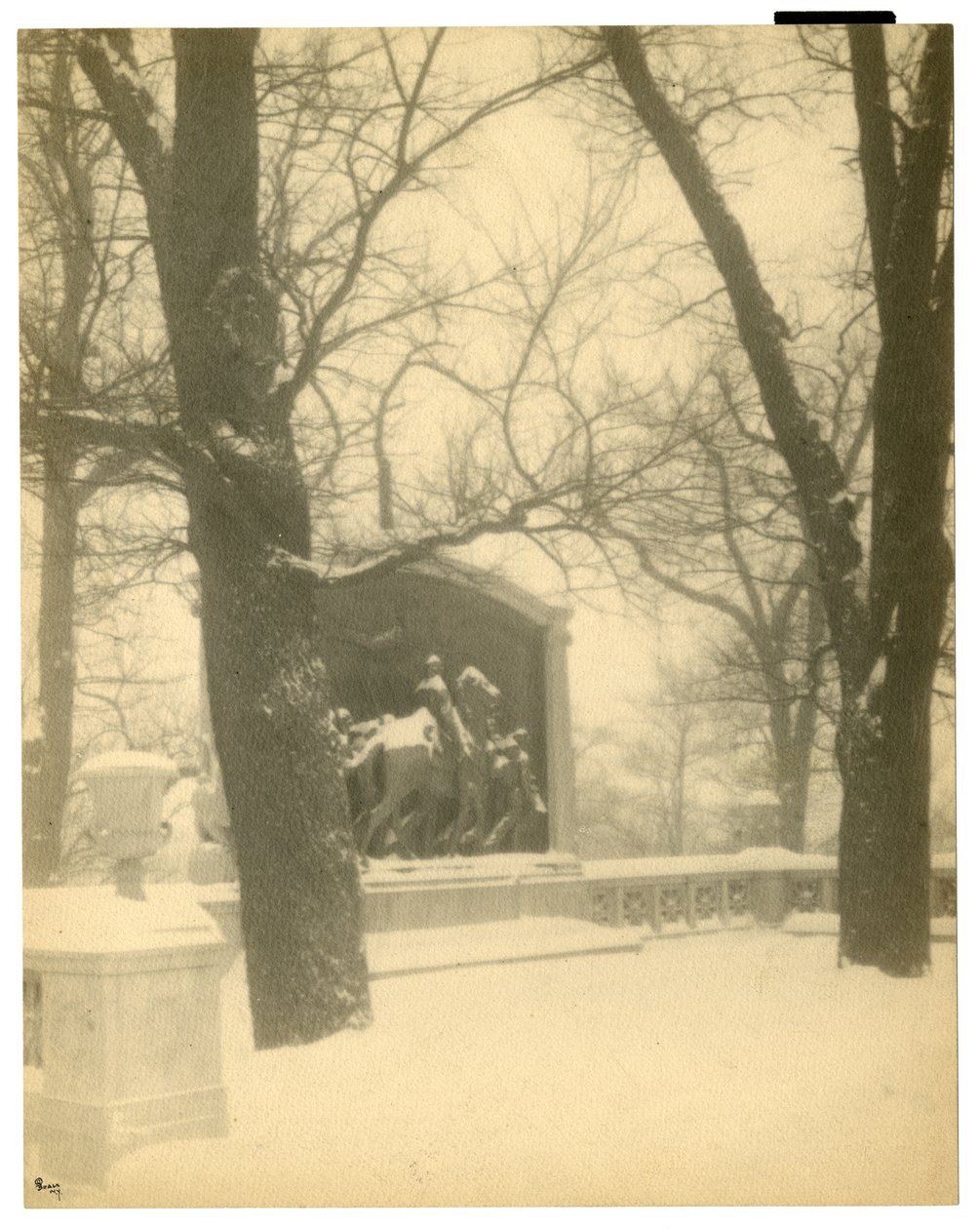 Shaw Memorial, Boston, USA, ok.1902-10 (zdjęcie żelatynowo-srebrowe) autorstwa Jessie Tarbox Beals