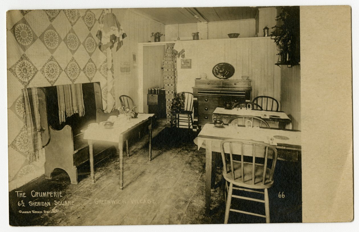 The Crumperie, 6 1/2 Sheridan Square, Greenwich Village, Nowy Jork, USA, ok. 1917-19 (zdjęcie żelatynowo-srebrowe) autorstwa Jessie Tarbox Beals