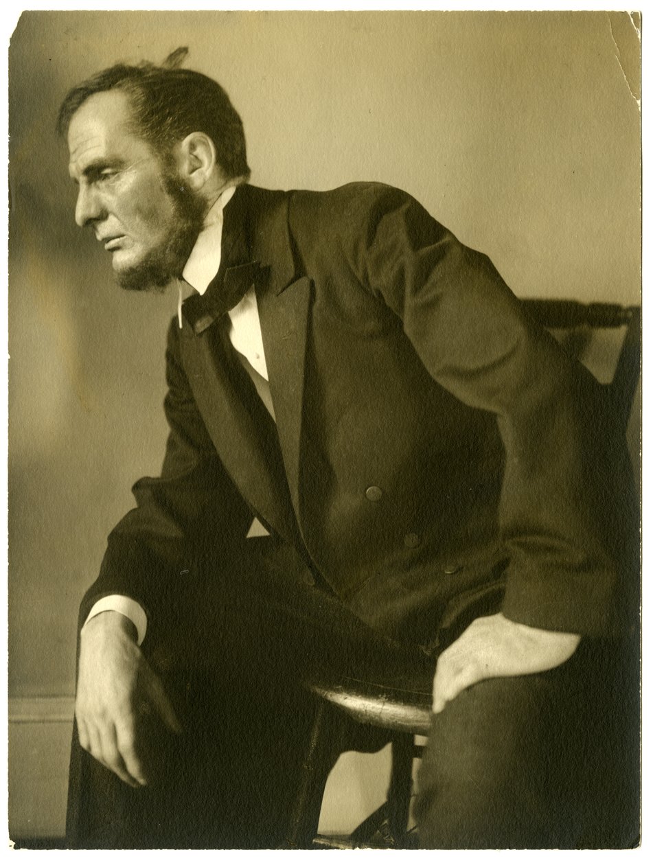 William Raoul z Liberal Club jako Abraham Lincoln, c.1905-13 autorstwa Jessie Tarbox Beals