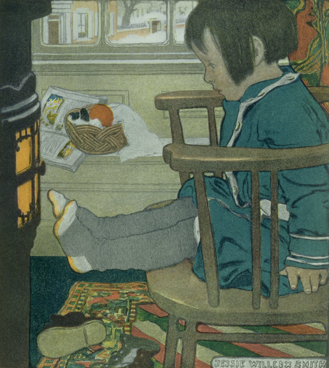 Mokre stopy autorstwa Jessie Willcox Smith