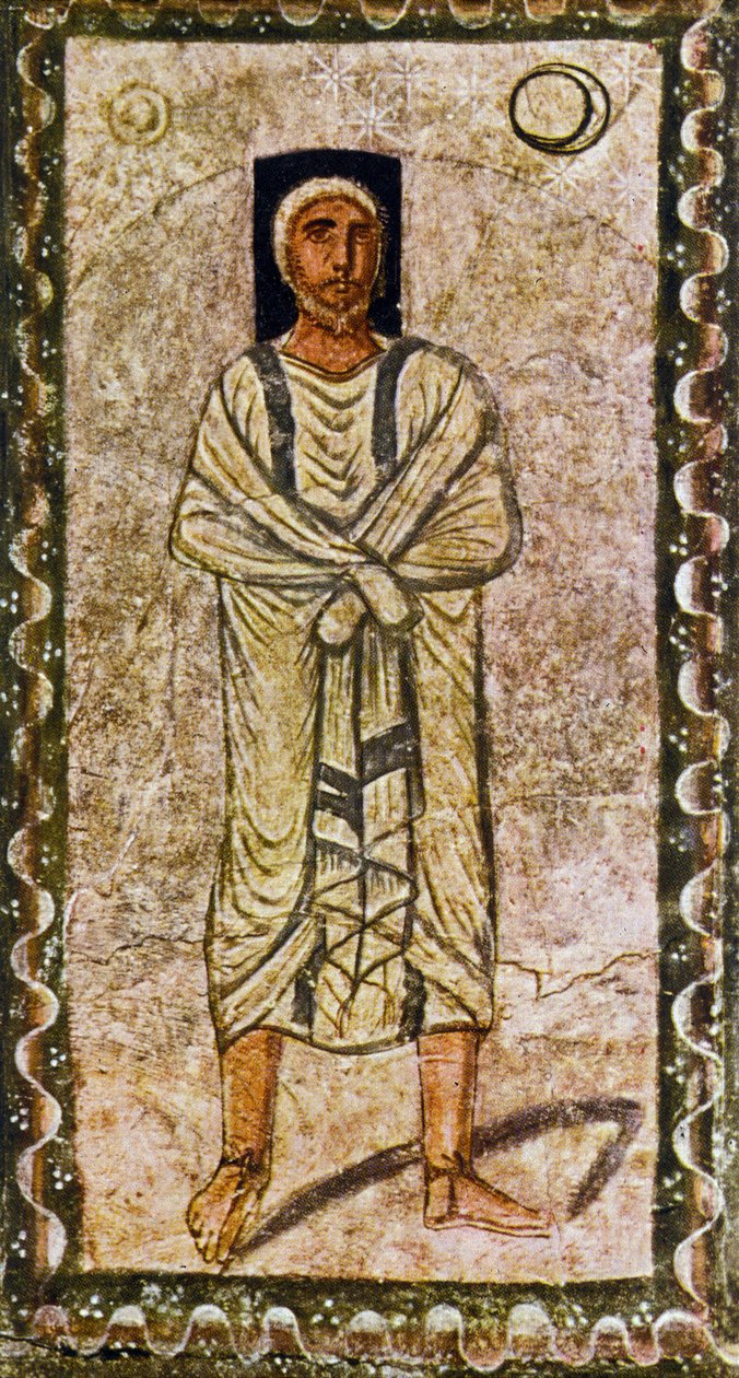 Abraham otrzymuje obietnicę (tempera na gipsie) autorstwa Jewish School