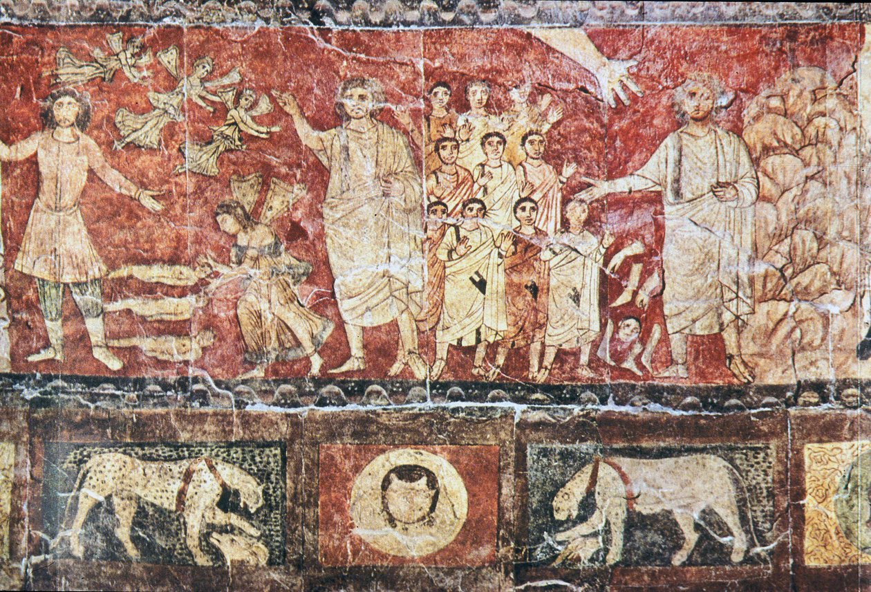 Proroctwo Ezechiela (tempera na tynku) (zob. też 397873) autorstwa Jewish School