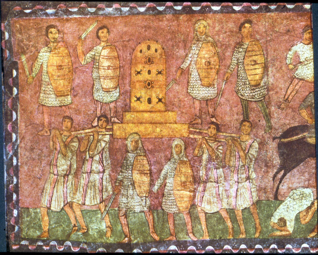Bitwa pod Eben-Ezerem (tempera na tynku) autorstwa Jewish School
