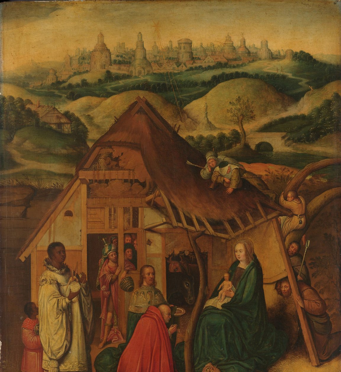 Pokłon Trzech Króli autorstwa Jheronimus Bosch (copy after)