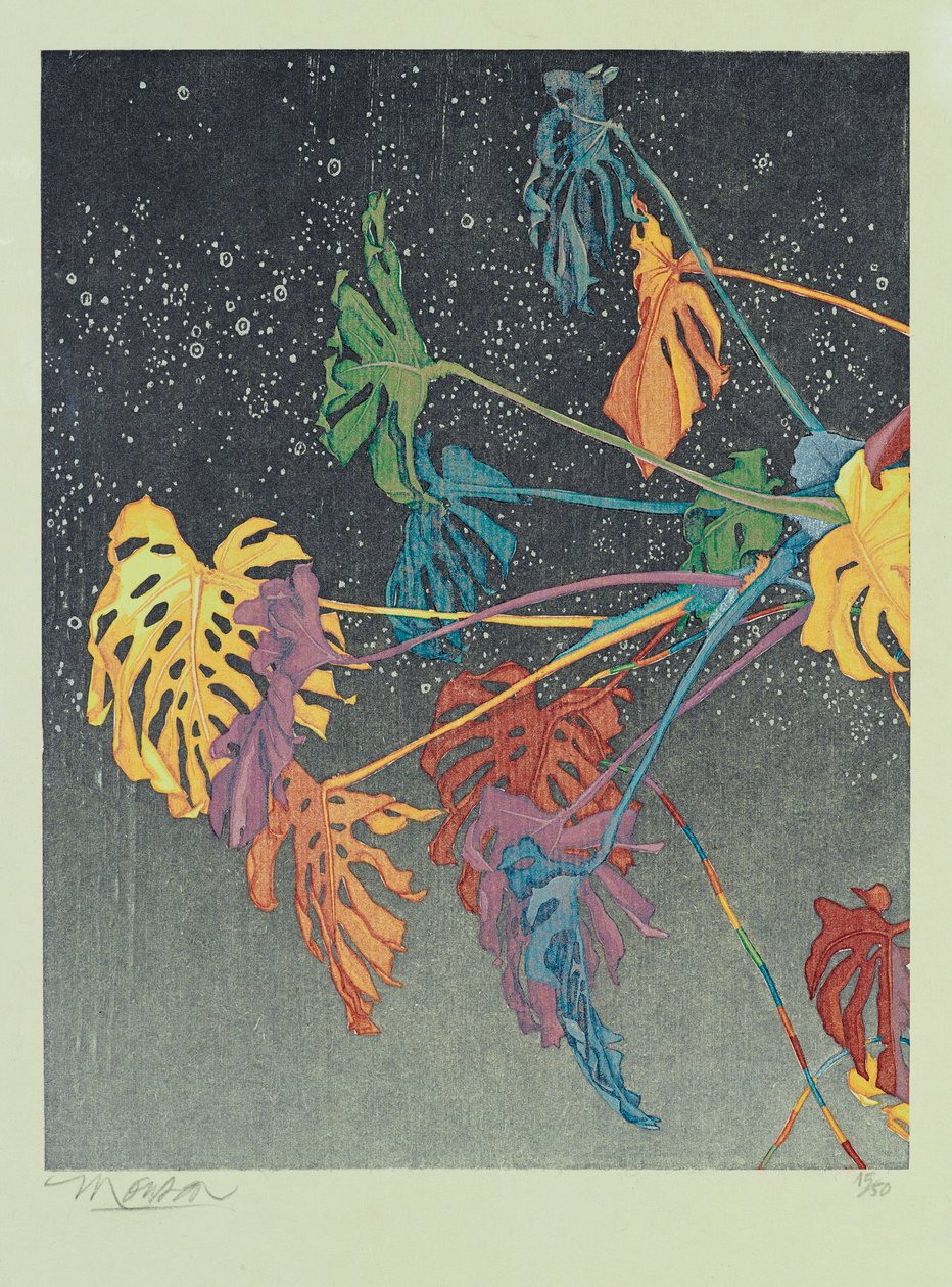 Dyptyk A, 2011 (drzeworyt) autorstwa Jim Monson
