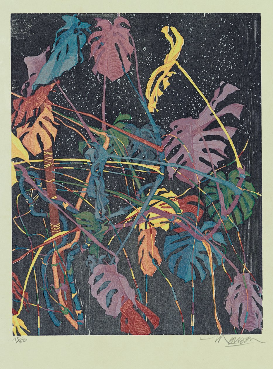 Dyptyk B, 2011 (drzeworyt) autorstwa Jim Monson