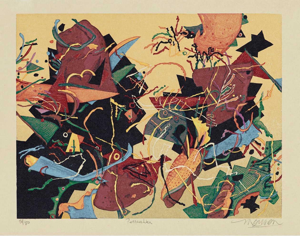 Pietruszka, 2000 (drzeworyt) autorstwa Jim Monson
