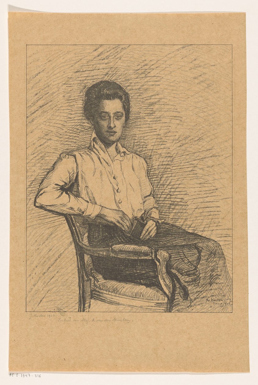 Portret B. van der Meulena autorstwa Jo Koster